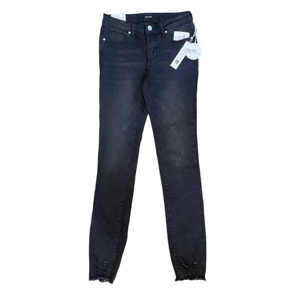 Kid Joe's Jeans Girls The Rocker Ankle Mid-Rise Ankle Skinny Jeans Color Pewter - Picture 1 of 13